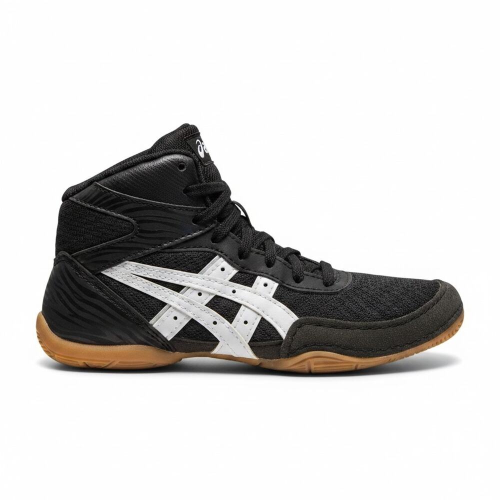 Asics Matflex 7 Wrestling Shoes Black White US Size 13 Kids Boys